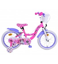 Bērnu velosipēds 16 collas Disney Minnie (2 rokas bremzes, uz 85% salikts) (4-6 gadiem) VOL21583